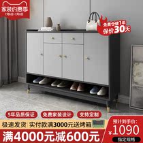 Nordic minimalist in door Living room leaning against wall with door Shoe cabinet Modern home Large-capacity Hyon cabinet Balcony Shoe Rack
