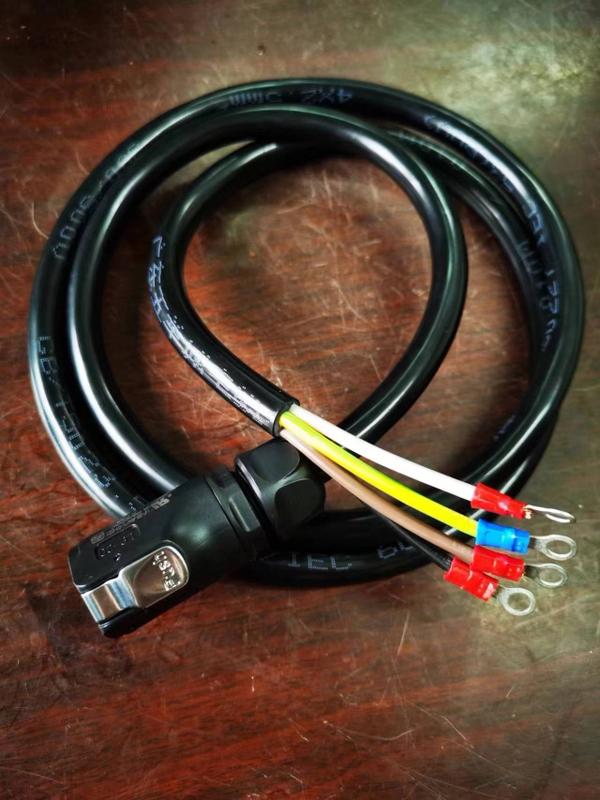 Water-Cooled Power Cable, 3-Phase, 4-Wire, 4X2.5 Square, Aviation Plug Terminal End, Not Free Shipping, Payment on Delivery Water-Cooled Power Cable, 3-Phase, 4-Wire, 4X2.5 Square, Aviation Plug Terminal End, Not Free Shipping, Payment on Delivery