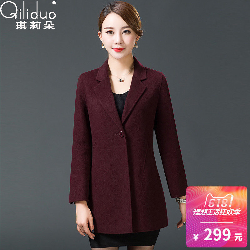 Đôi- phải đối mặt với nhung áo mới mùa thu và mùa đông kelly hoa trung niên mới eo, áo len, áo len nhỏ, nữ