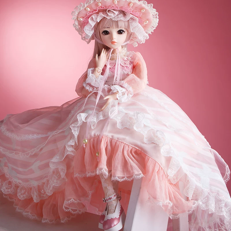 Кукла Doris Kitty, кукла-игрушка, кукла-девочка, имитационная подлинная BJD, нарядная принцесса 60 см