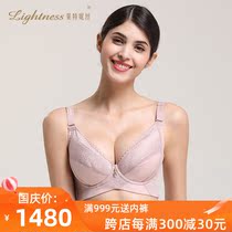 Lightness leitenth soft steel ring 7 8 full cup side push together short bra underwear women Q1013