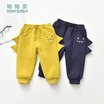 Boys pants autumn and winter boys trousers children wear winter children warm pants casual pants one year old 2 cotton 3