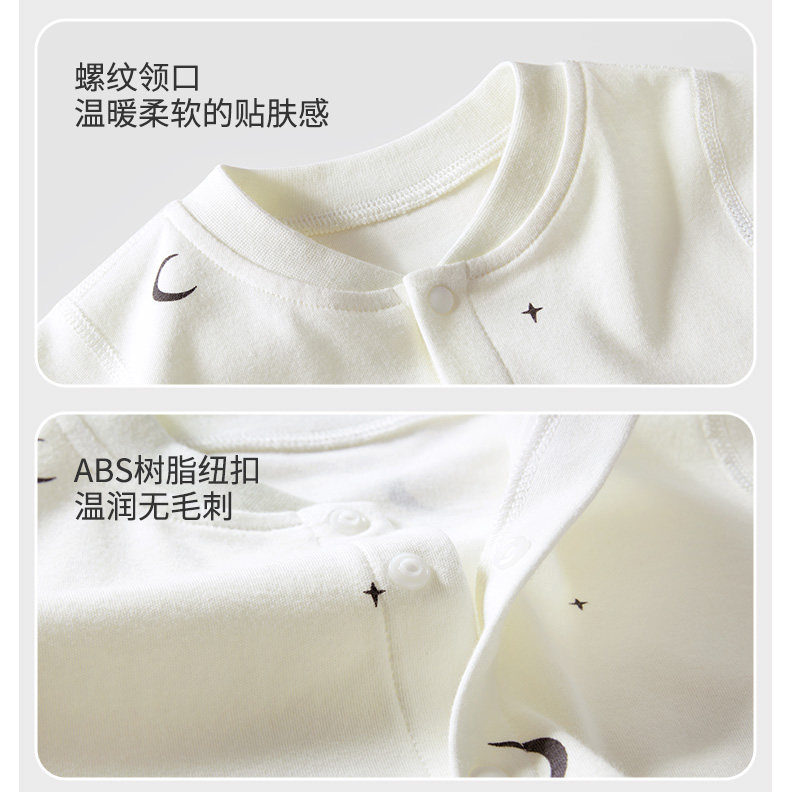 婴儿睡衣宝宝睡袍秋季连体衣服纯棉小月龄秋冬薄款长袖男幼儿睡袋 — 33