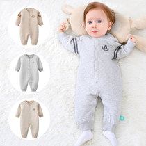 Baby warm one-piece baby pajamas autumn and winter thickened pure cotton winter childrens coat mens winter clothes winter clothes