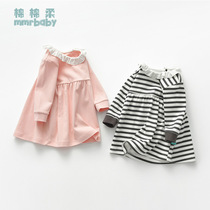 Girl dress autumn and winter girl baby dress little girl skirt spring and autumn Princess Long Sleeve 1-3 years old 2 Cotton