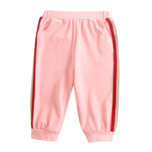 Тонкие штаны, летний спортивный детский хлопковый комплект для отдыха, коллекция 2023, подходит для подростков, в западном стиле