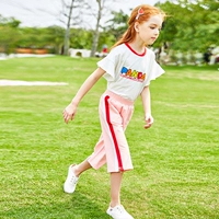 Белый топ+розовые брюки [набор 16 для 10 юаней]