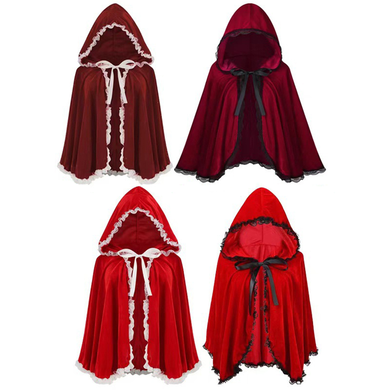 Little Red Riding Hood Cloak Halloween New Costume Stage Performance Costume Cosplay Outfit Dress up Clothes Cape Clothing Little Red Riding Hood Cloak Halloween New Costume Stage Performance Costume Cosplay Outfit Dress up Clothes Cape Clothing