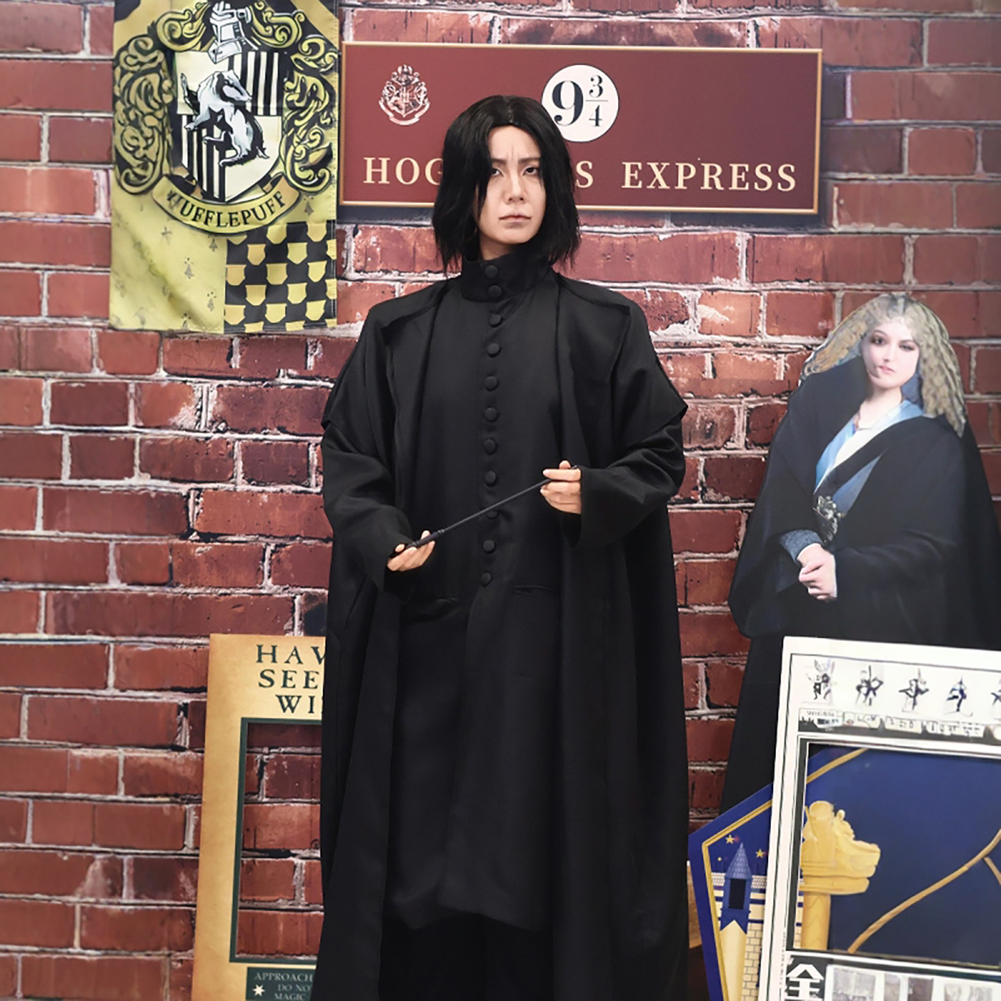 Harry Potter House Robes, Snape Cosplay Costume, Magic Robe, Halloween Costume, Men's Cloak