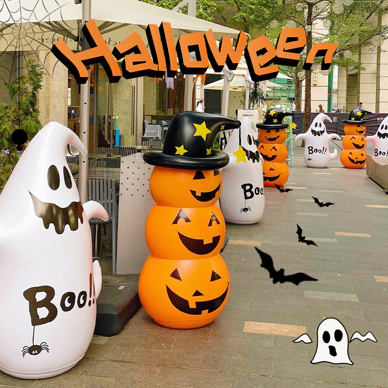 ハロウィーンの飾り バルーンドア インフレータブル パンプキン タンブラー インフレータブル オーナメント 小道具 ショップ 屋外