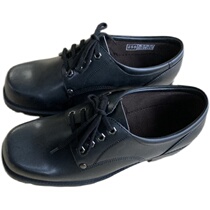 Old fashioned stock 02 leather shoes 4 inch leather shoes with large head steel head ultra slim wear resistant 02 leather shoes