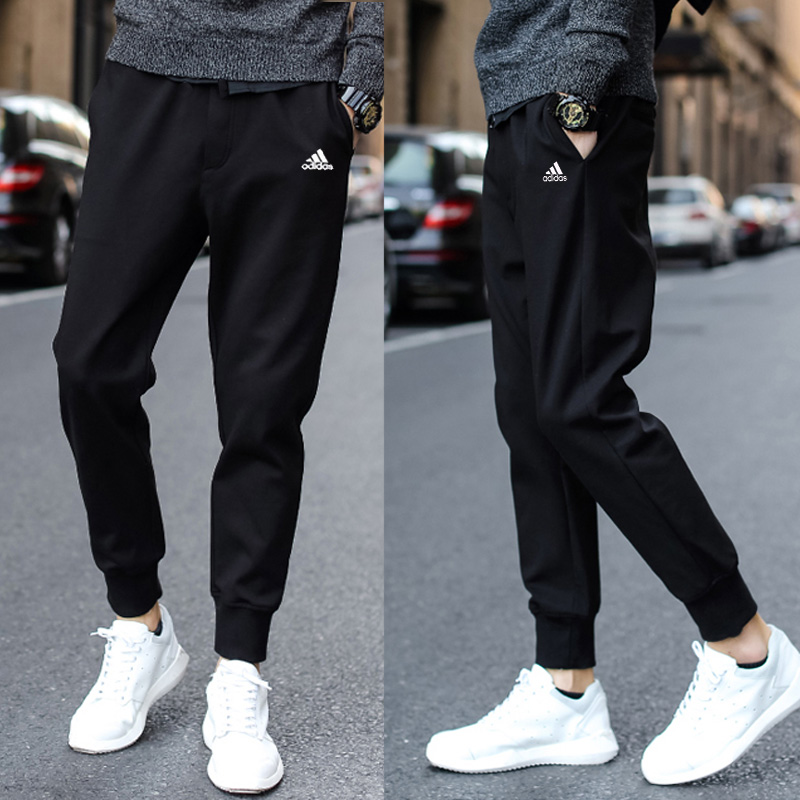 Bộ đồ thể thao nam Adidas 2019 mùa xuân đan áo len cổ tròn giản dị bộ nỉ nam adidas