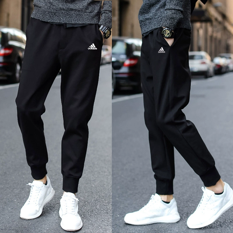 Bộ đồ thể thao nam Adidas 2019 mùa xuân đan áo len cổ tròn giản dị quần áo chạy bộ adidas