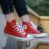 Giày Converse Converse và giày nữ tất cả các ngôi sao đôi giày cao cổ màu đen cổ điển - Plimsolls shop giày sneaker Plimsolls
