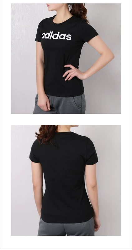 Adidas nữ tay ngắn 2019 xuân mới tập thể dục nửa tay chạy bình thường áo thun thể thao Slim DY7732 mũ lưỡi trai lacoste
