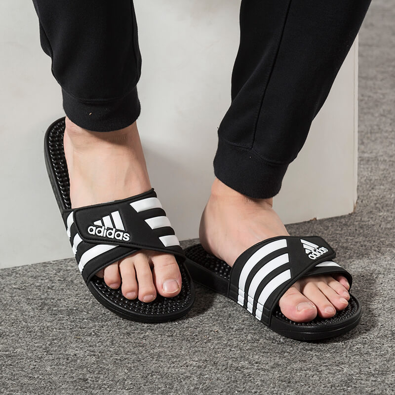 Dép thể thao Adidas nam 2019 hè mới Giày đi biển nam Giày dép đế mềm F35577 - Dép thể thao dép zara