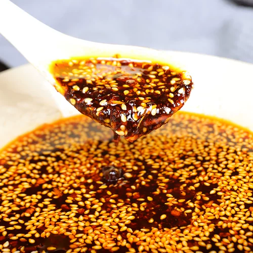 Sichuan Spicy Moil Sycy Pycy Seedss 230 г домашнее масло из красного масла. Масло чили Супер пряные холодные блюда холодная кожа приправа