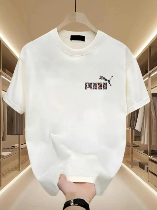 Authentic Pure Cotton Short-Sleeve T-Shirt for Men, Summer American-Style Round Neck, Loose Casual, Middle-Aged, Ice Silk Printed Breathable Trendy Shirt