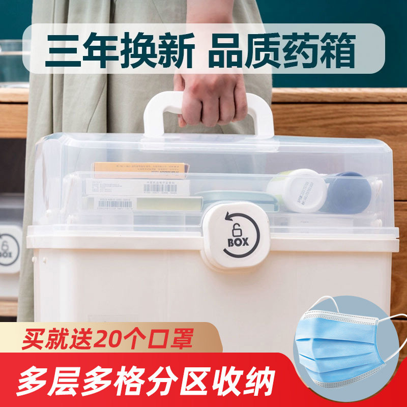Special Size Medicine Box Containing box Home Large-capacity Medical Emergency Family clothes Small medicine Medicine Box Hand Medicine