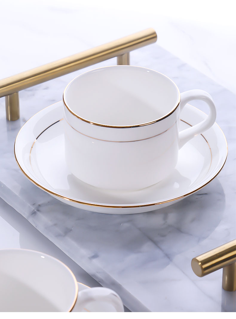 JingTianGe up phnom penh appliance household small European - style key-2 luxury afternoon tea coffee cups and saucers ceramic suit coffee cup