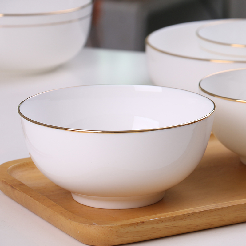 Jingdezhen Chinese style household to eat bread and butter rice bowls rainbow such use pure creative ceramic bowl up phnom penh soup bowl mercifully rainbow such use