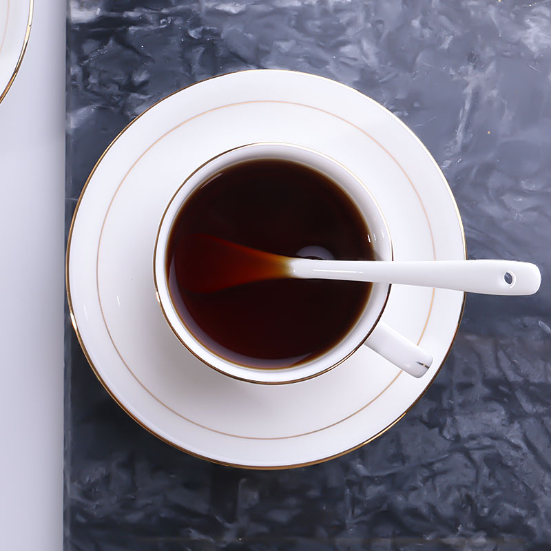 JingTianGe up phnom penh appliance household small European - style key-2 luxury afternoon tea coffee cups and saucers ceramic suit coffee cup