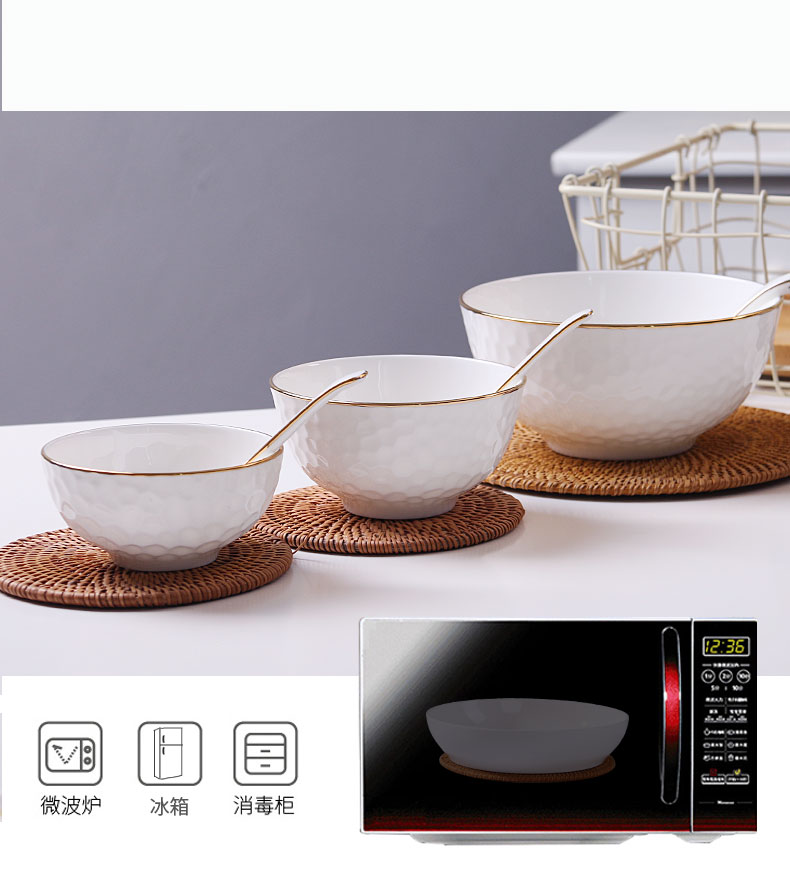Paint at home of jingdezhen ceramic bowl ipads porcelain tableware rice bowls large bowl to eat small rainbow such as bowl soup bowl
