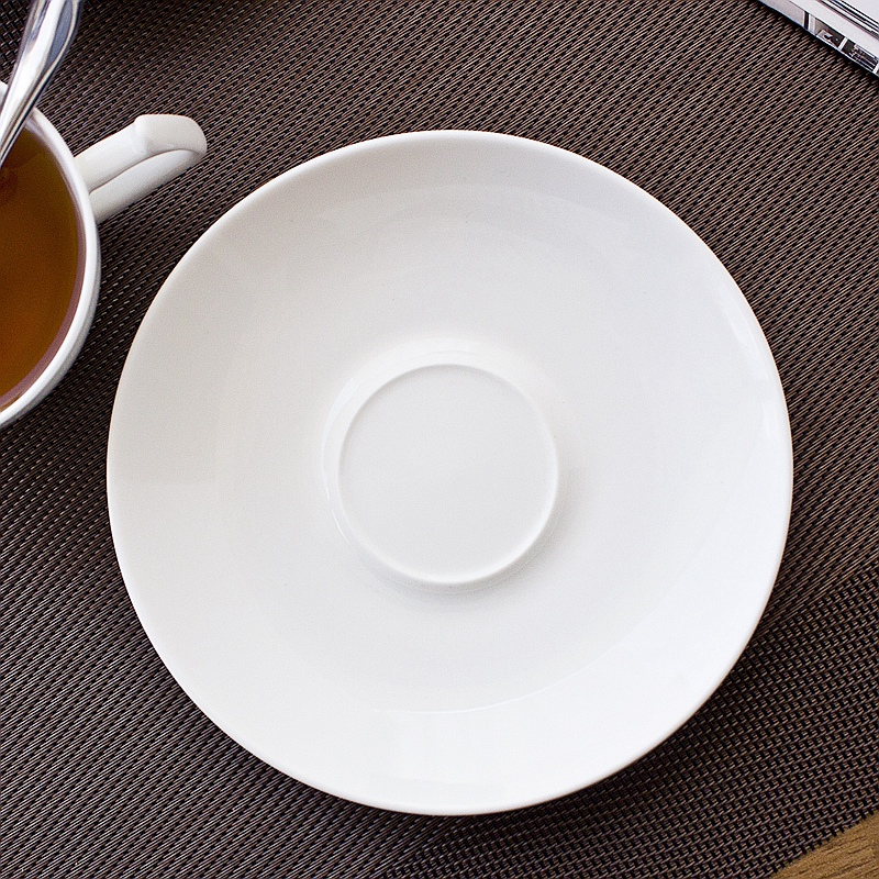 Jingdezhen creative pure white ipads China coffee cups and saucers spoon suit household contracted Europe type coffee cups of tea cups