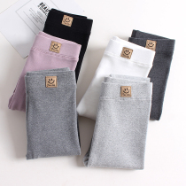 Girl Beats Bottom Pants Spring Autumn Outwear Pure Cotton Baby Children Long Pants Small CUHK Tong Pants White Thick Solid Fall Dress