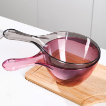 Water scoop household kitchen thickened long handle plastic spoon transparent deepened large creative fall can not break shampoo water scoop