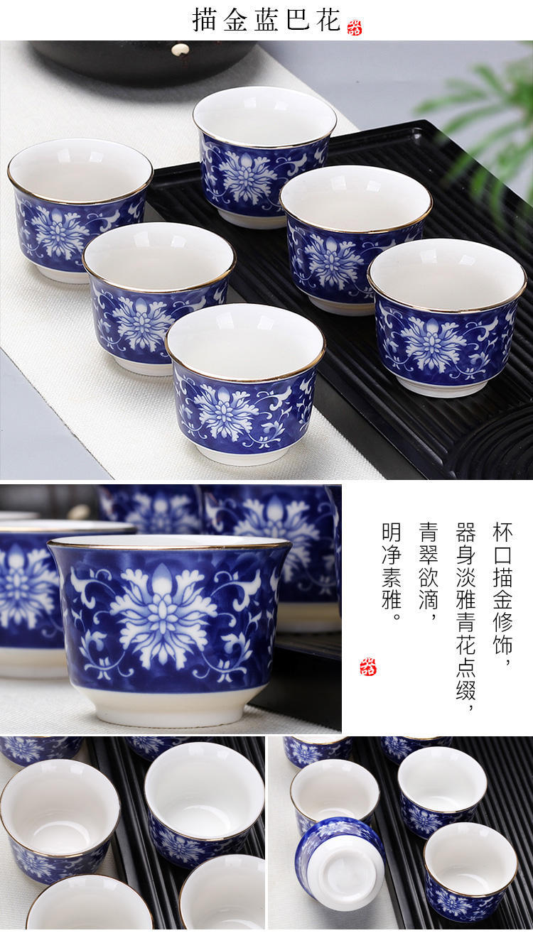 Small ceramic cups transparent kung fu tea bowl household single violet arenaceous masters cup tea tea sets glass