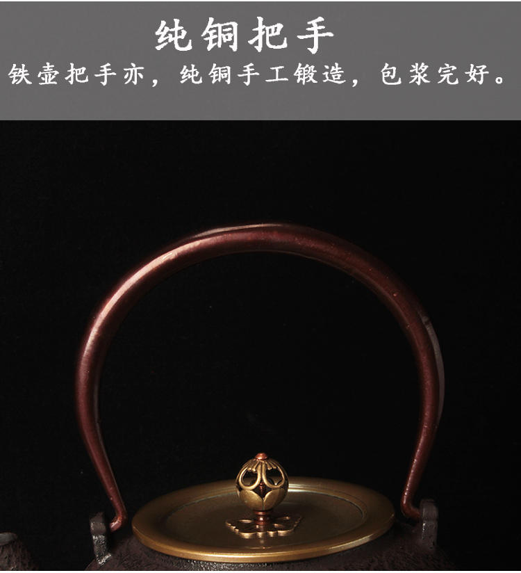 Leopard lam, pig iron pot of cast iron tea kettle Japanese household pure manual household electrical TaoLu kettle boil tea pot