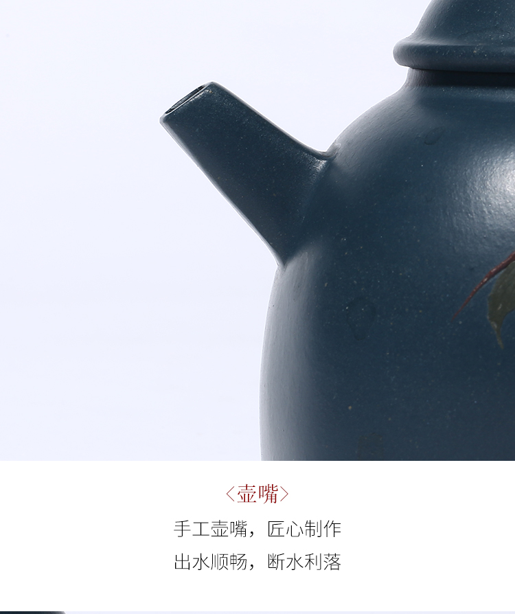 Leopard lam, mingyuan tea pot of yixing it pure manual dahongpao kung fu tea authentic beauty suit the teapot