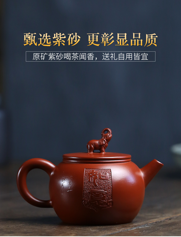 Leopard lam, gift yixing are it to pure manual xi shi the best kung fu undressed ore old purple clay teapot tea set