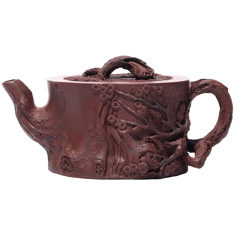 Leopard lam manual it old purple clay teapot yixing creative style flowers goods may running JinHe packing home office