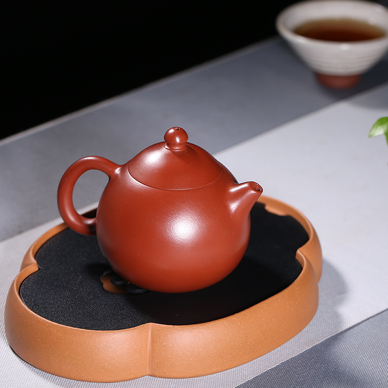 Leopard lam, authentic yixing are it by the manual undressed ore dahongpao dragon egg teapot a undertakes the teapot