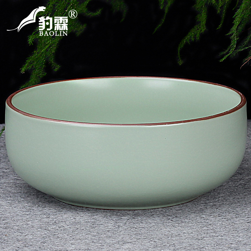 The Heavy tea to wash large writing brush washer water jar washing bowl with ceramic kung fu tea set with parts tea taking with zero household tea tray