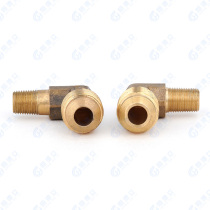 Non-standard custom-made thickened all-copper expanded elbow bell mouth made in the United States 5 8*18 thread to ZG1 8 external thread