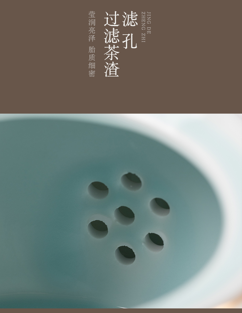 Clock home up of a complete set of domestic high - end tea tea sets jingdezhen colored enamel tea service office small tea table