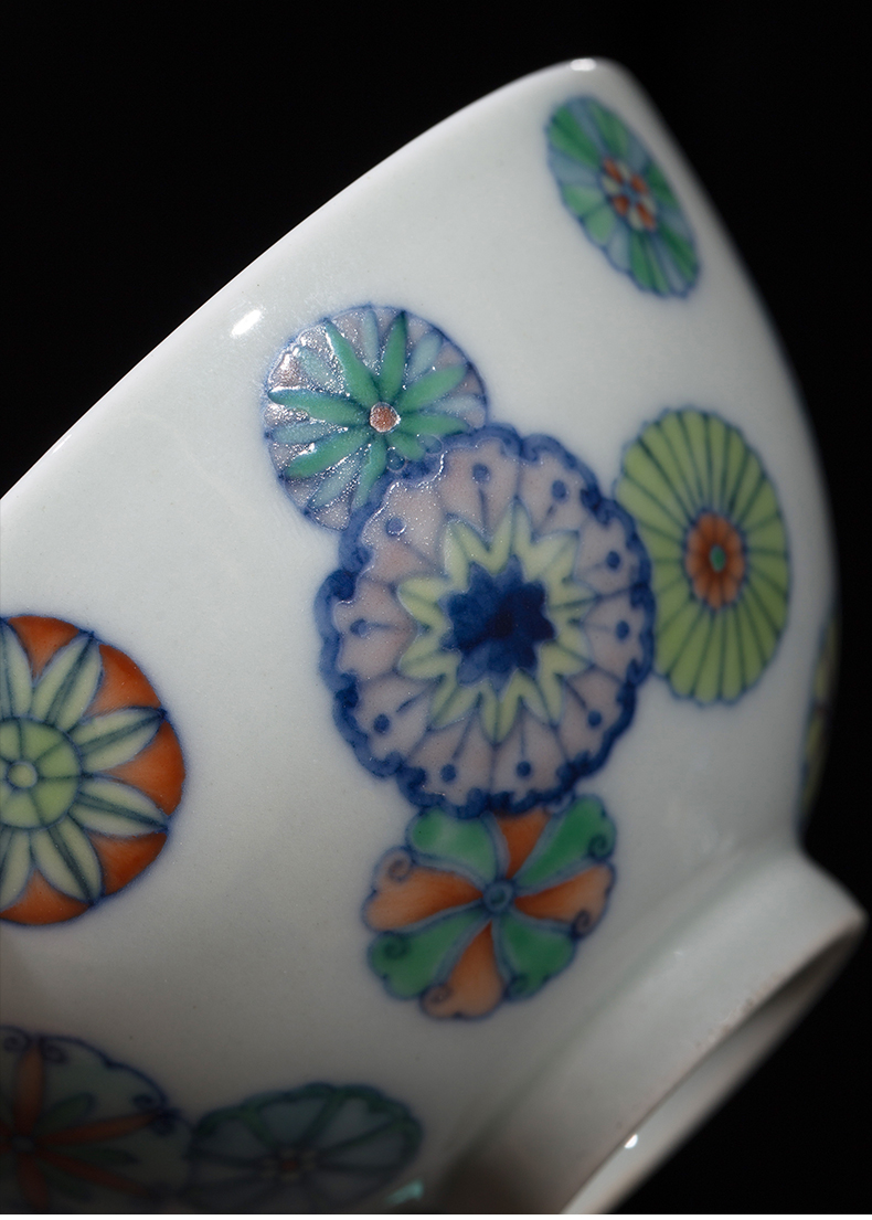 Clock home up porcelain cups color bucket jingdezhen ceramic cups sample tea cup kung fu tea cups move cups