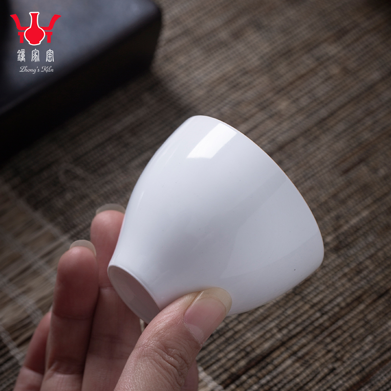 Clock home up jingdezhen thin body white porcelain cups single CPU master ceramic tea cup tea set personal cup private custom