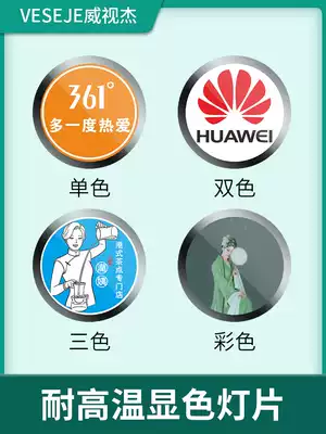 Signature store ground advertising projection lamp full-color logo pattern text outdoor rotating spotlight sheet customized