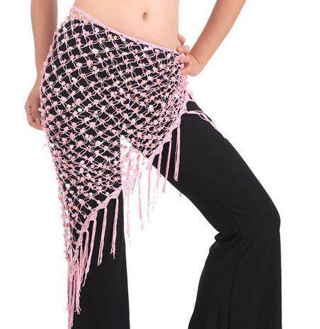 Belly leather dance waist towels Waist Towels Clothing Streaming Suhand-hook Reticulated Square Piece Bronze Gong Fish Scale triangle towel manufacturer to produce direct marketing