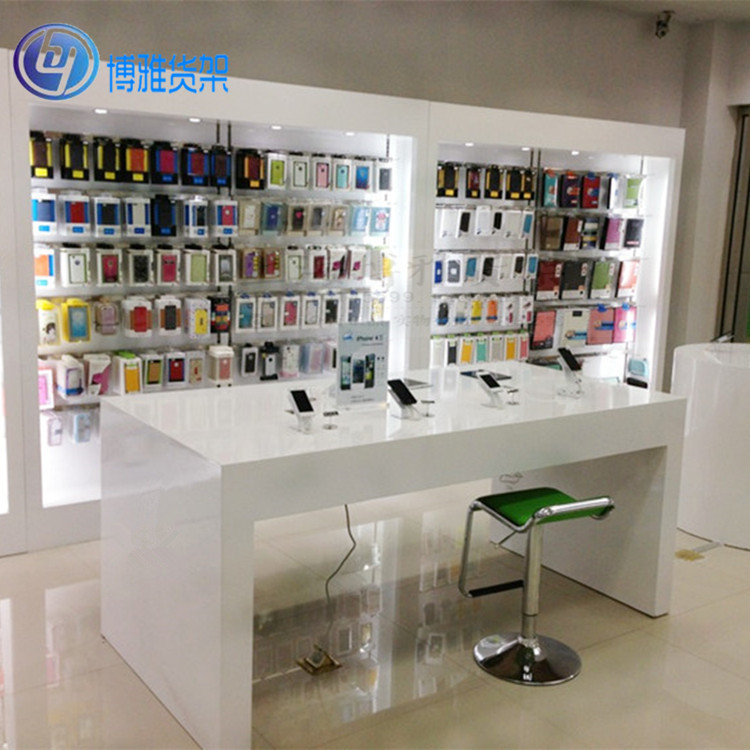 Mobile Phone Shop Experience Table Accessories Cabinet