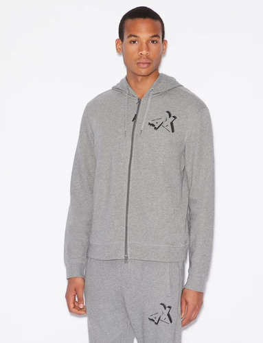 AX ARMANI EXCHANGE, подлинный американский мужской весенне-осенний тонкий спортивный костюм, кардиган на молнии, толстовка