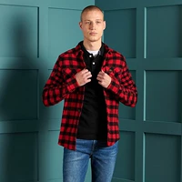 Superdry Демисезонная фланелевая рубашка, США, увеличенная толщина