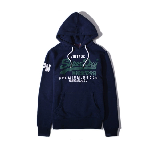 Superdry Superdry, демисезонная модная утепленная толстовка, толстовка с капюшоном, увеличенная толщина