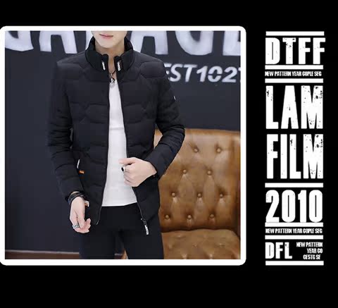 Áo khoác nam cotton mùa đông 2018 mới dành cho giới trẻ Hàn Quốc áo khoác bomber bóng chày