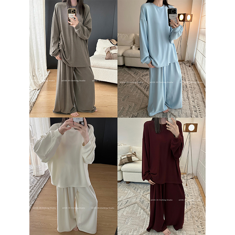 Zoe-19|【Super Comfortable Oversized German Velvet Pajama Set】Loose and Lazy Style for Wearing Outside or at Home Zoe-19|【Super Comfortable Oversized German Velvet Pajama Set】Loose and Lazy Style for Wearing Outside or at Home