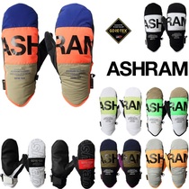 Virtuous] ASHRAM ski gloves male and female single double board inner five fingers waterproof and abrasion-resistant warming hand smother 007